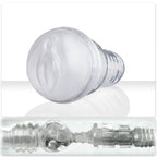 Fleshlight Ice Lady Crystal Masturbator|Front View|"transparent massager - front view"