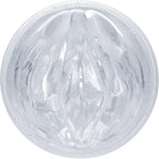Fleshlight Ice Lady Crystal Masturbator|Side View|"clear case design - side view"