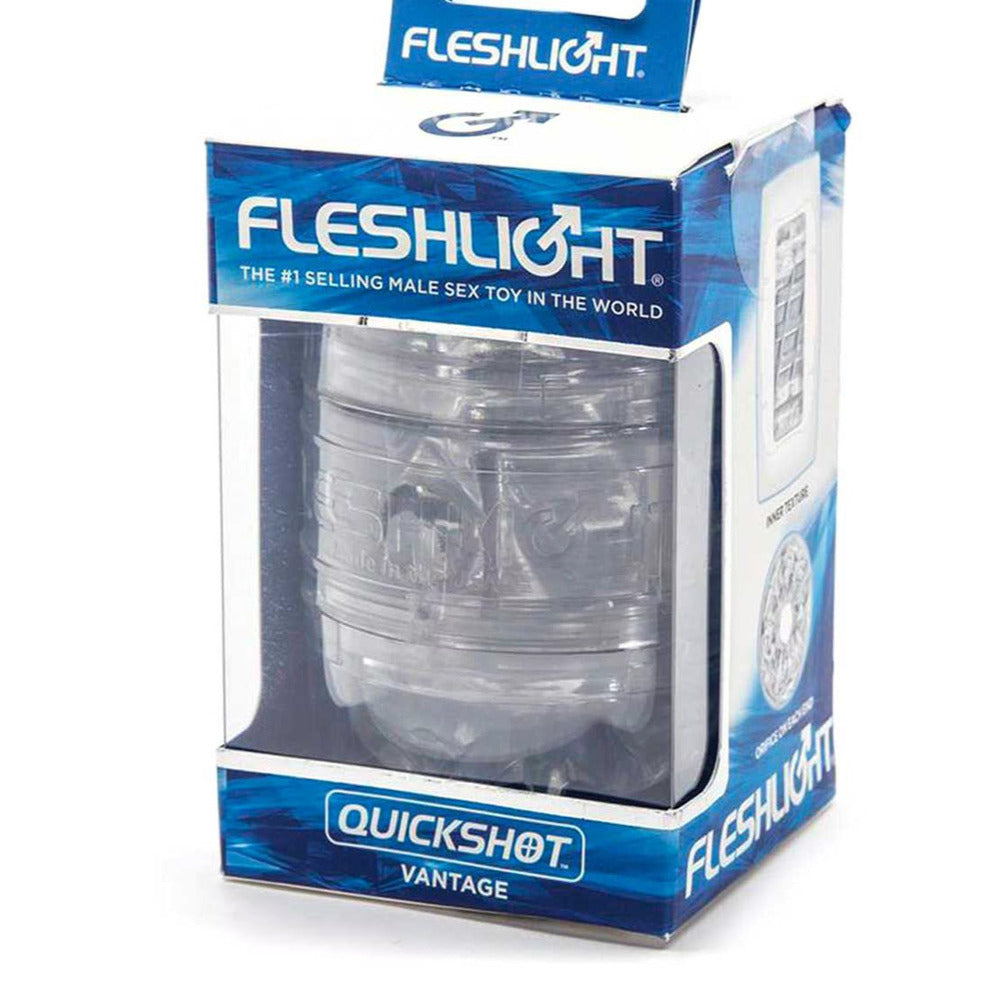 Fleshlight Quickshot Vantage Clear|Detail View|"Fleshlight Quickshot Vantage Clear - detail view"