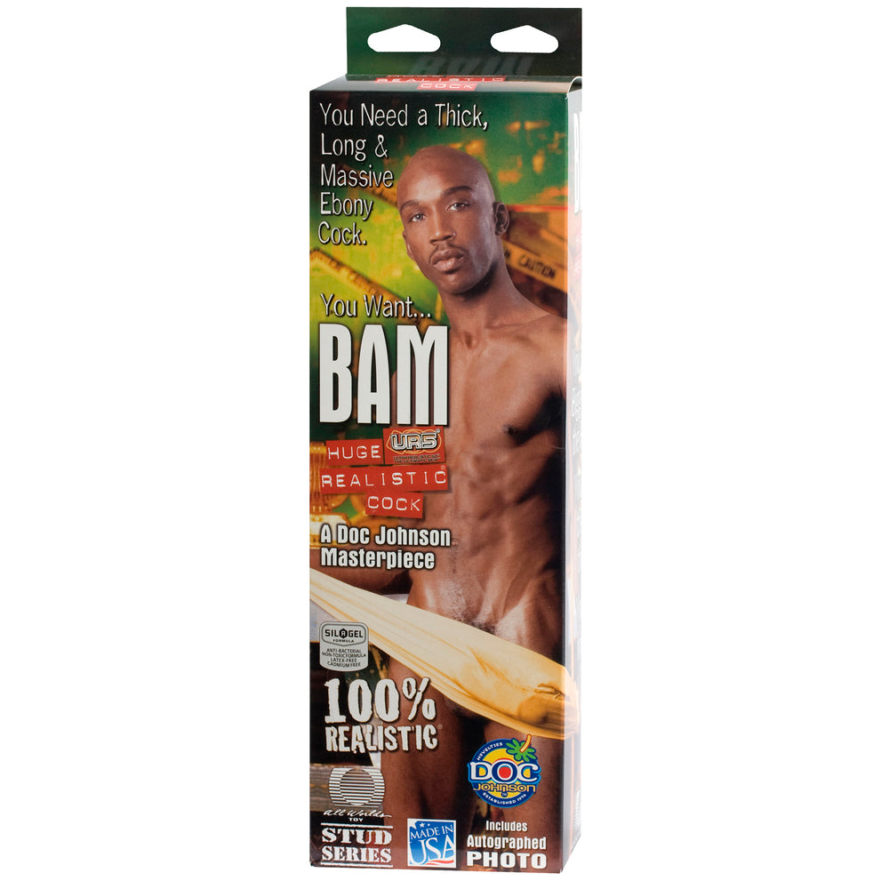 Bams 13 Inch Realistic Cock Dildo|Back View|"quality build - back view"