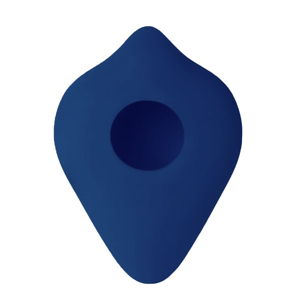 Bumpher Dildo Base Stimulation Cushion Blue|Back View|"quality build - back view"