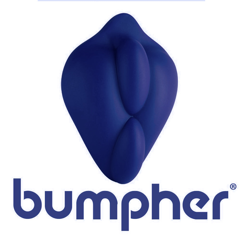 Bumpher Dildo Base Stimulation Cushion Blue|Detail View|"surface detail - detail view"