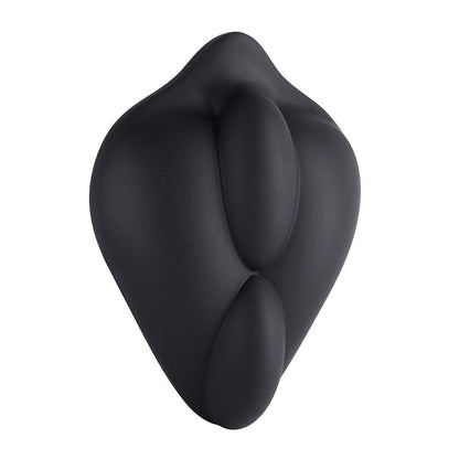 bcush Dildo Base Stimulation Cushion Black|Front View|"cushion design - front view"