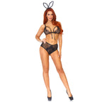 Leg Avenue Roleplay Bedroom Bunny UK 6 to 12|Front View|"bunny costume set - front view"