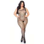 Leg Avenue Crystalized Bodystocking Plus Size UK 14 to 18|Front View|"plus size crystal bodystocking - front view"