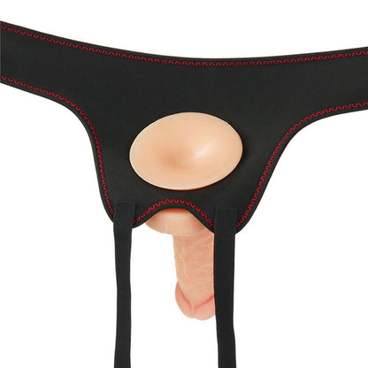 Lovetoy Ingen Easy Strap On Set 7 Inches|Side View|"set detail - side view"