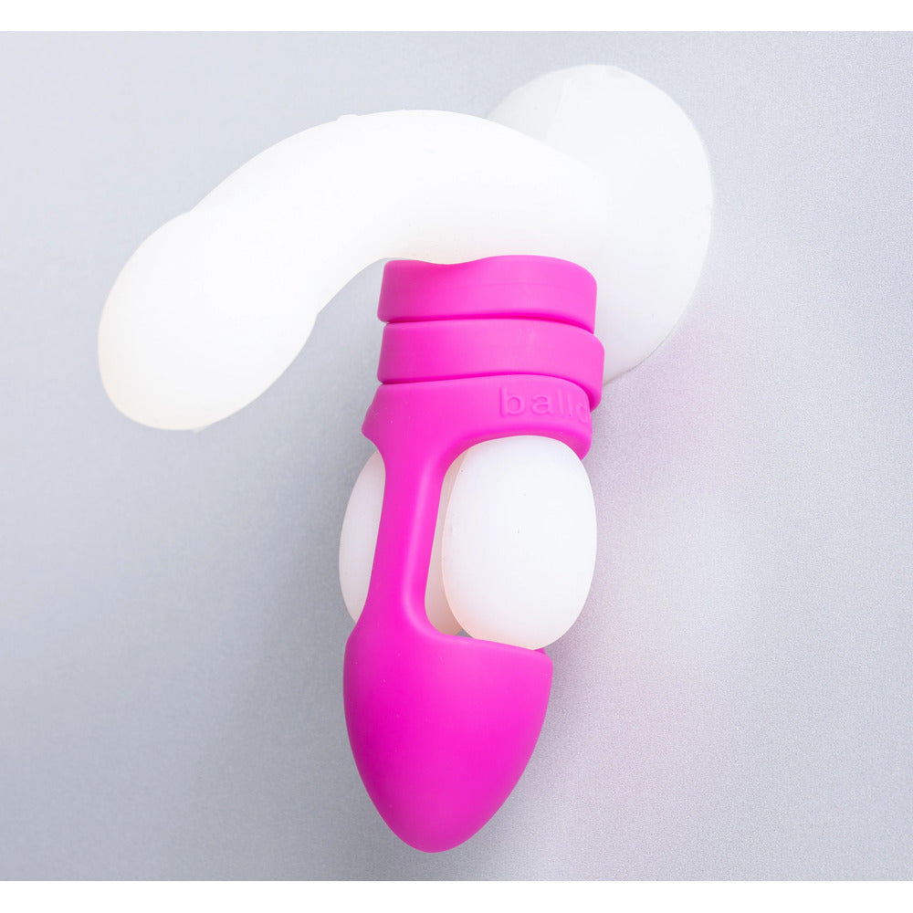 Balldo The Worlds First Ball Dildo Purple|Side View|"purple detail - side view"