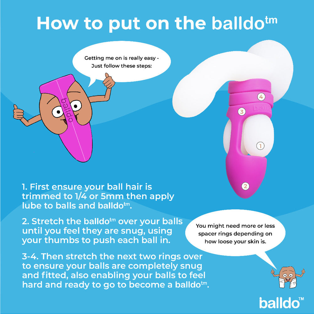 Balldo The Worlds First Ball Dildo Purple|Back View|"quality build - back view"