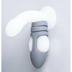 Balldo The Worlds First Ball Dildo Steel Grey|Side View|"steel detail - side view"