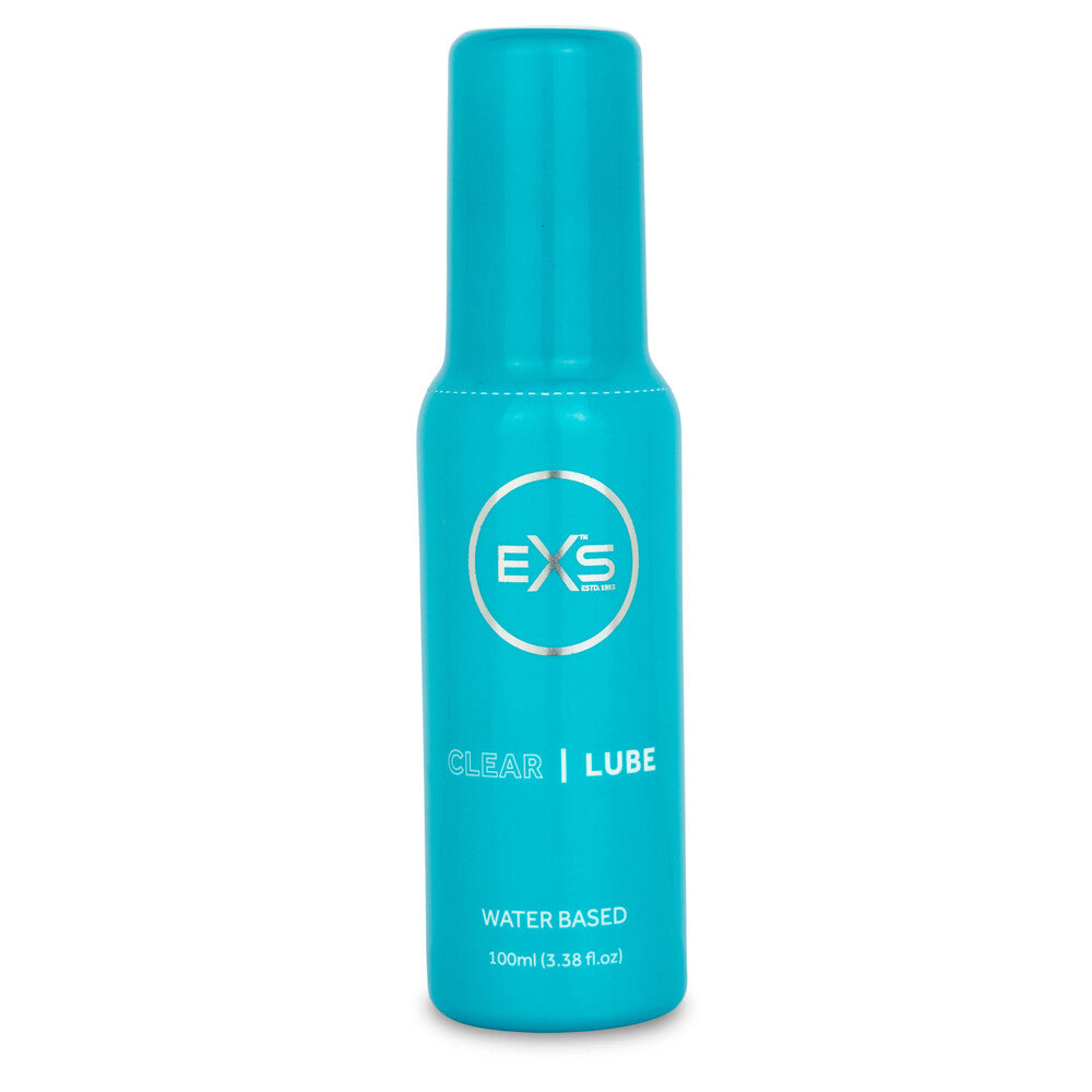 EXS Premium Clear Lubricant 100ml|Front View|"premium clear-front view adult toys direct"|