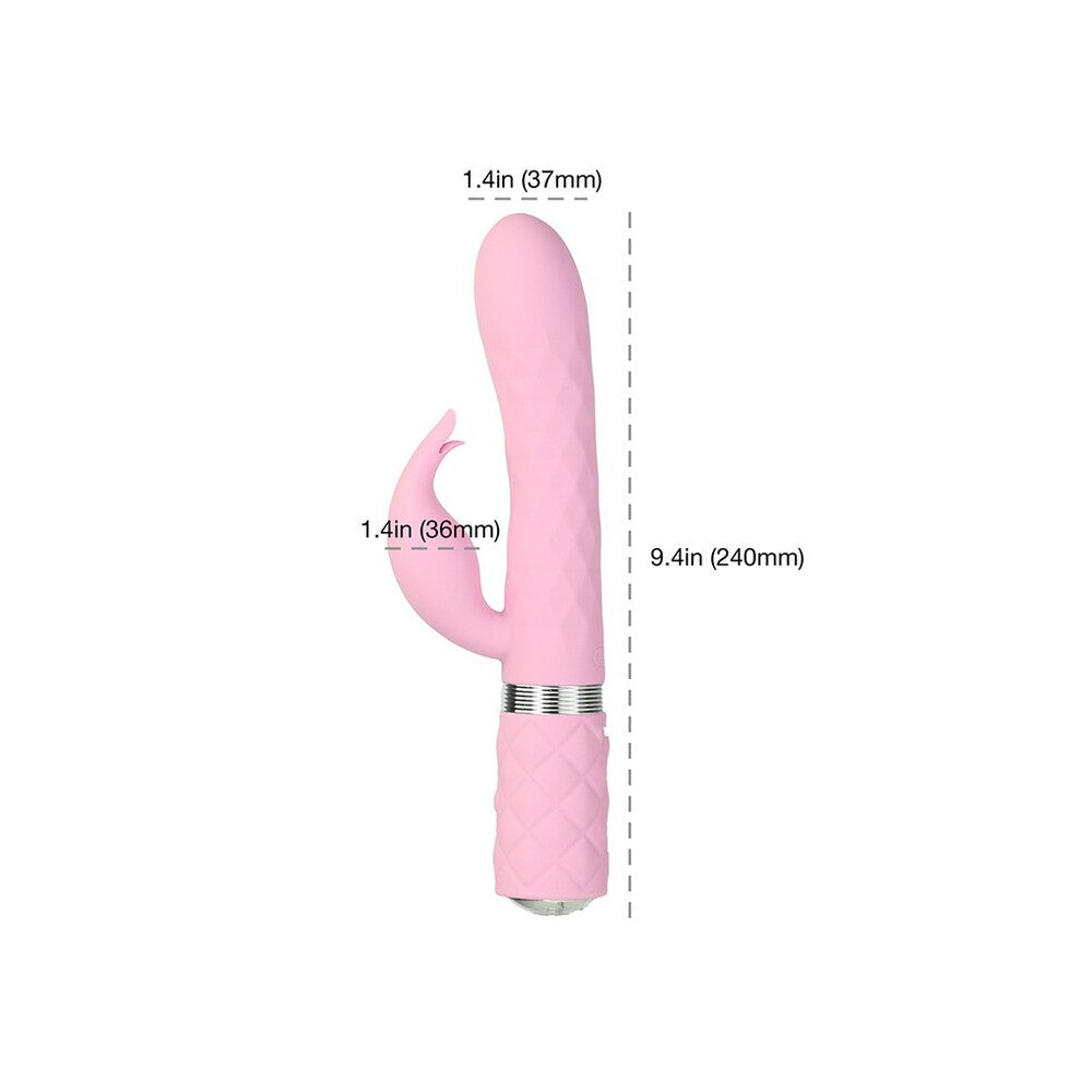 Pillow-Talk-Lively-Rabbit-Vibrator-Pink|Side View|"elegant design-side view"