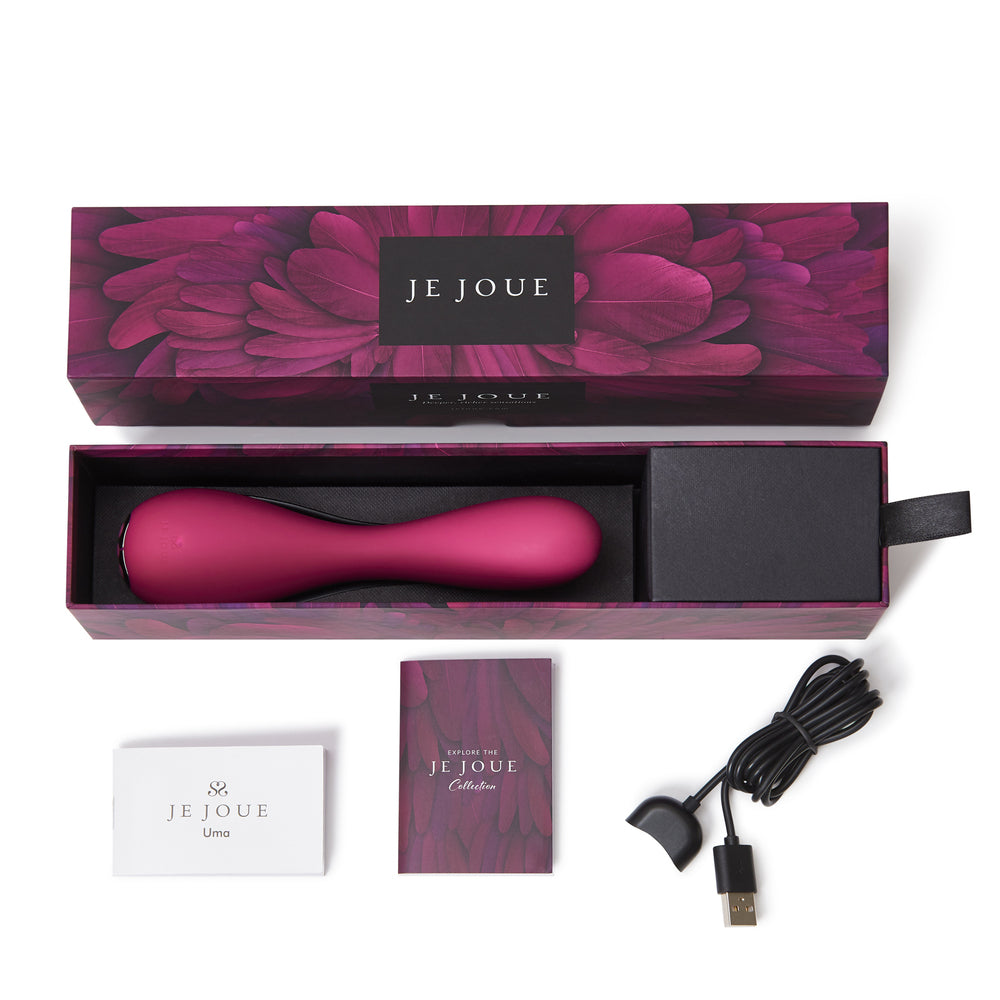 Je-Joue-Uma-GSpot-Vibrator-Fuchsia|Kit View|"complete pleasure set-kit view"
