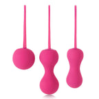Je-Joue-Ami-Kegel-Balls-Fuchsia|Front View|"fuchsia kegel set-front view"