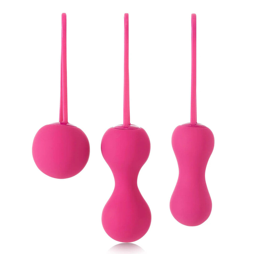 Je-Joue-Ami-Kegel-Balls-Fuchsia|Front View|"fuchsia kegel set-front view"