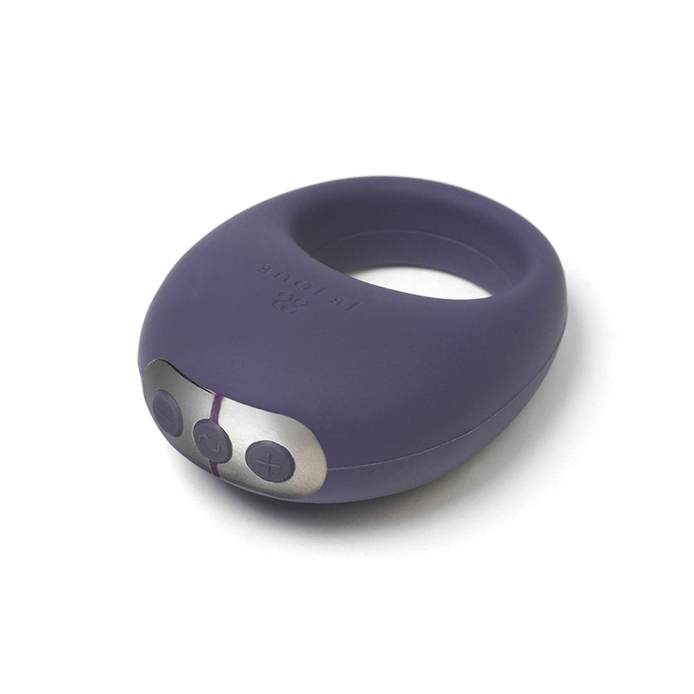 Je Joue Mio Rechargeable Cock Ring Purple|Back View|"quality build - back view"