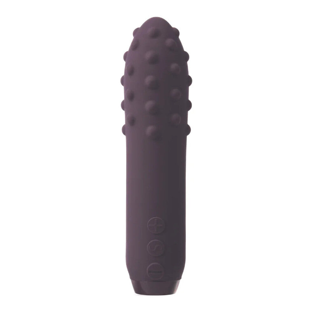 Je-Joue-Duet-Multi-Surfaced-Bullet-Vibrator-Purple|Front View|"luxury dual texture bullet purple-front view"