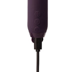 Je-Joue-Duet-Multi-Surfaced-Bullet-Vibrator-Purple|Side View|"premium silicone design-side view"
