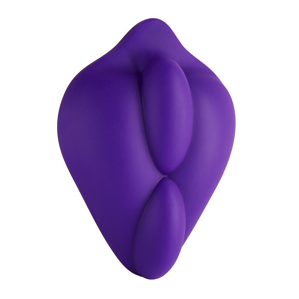 B Cush Dildo Base Stimulation Cushion Purple|Front View|"cushion design - front view"