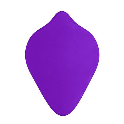 B Cush Dildo Base Stimulation Cushion Purple|Side View|"comfort fit - side view"