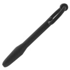 Master Series The Hallows Silicone CumThru DRing Penis Plug|Side View|"plug detail-side view adult toys direct"|