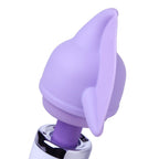 XR Wand Essentials Flutter Tip Silicone Attachment | Detail | "textured tip design - detail view"