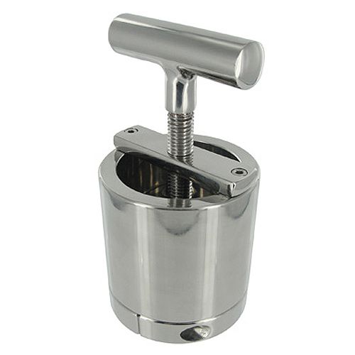 XR Ball Press Chamber|Front View|"ball press chamber pressure play device-front view adult toys direct"|