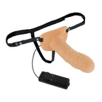 Size Matters Erection Assist Vibrating Hollow Strap On|Front View|"vibrating design - front view"