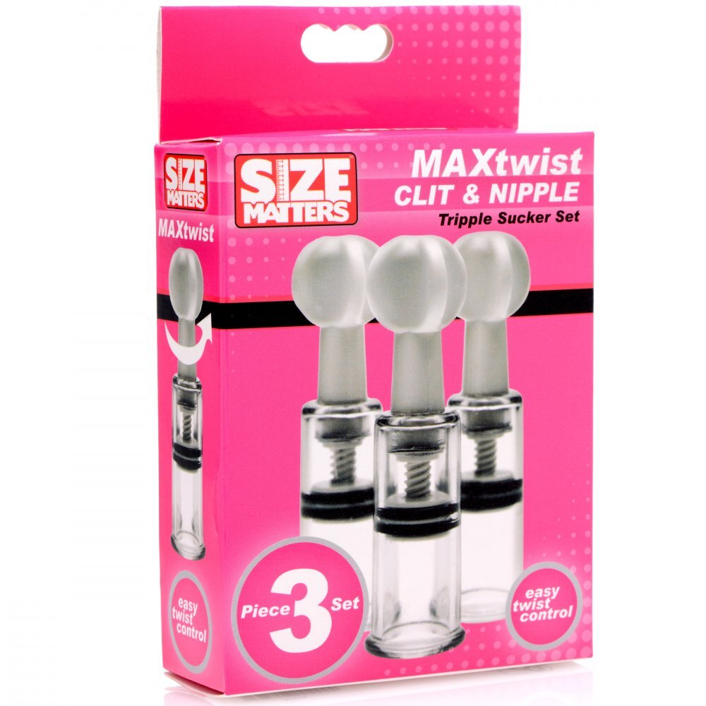 Size-Matters-Max-Twist-Clit-and-Nipple-Triple-Sucker-Set|Set View|"complete triple kit-set view"