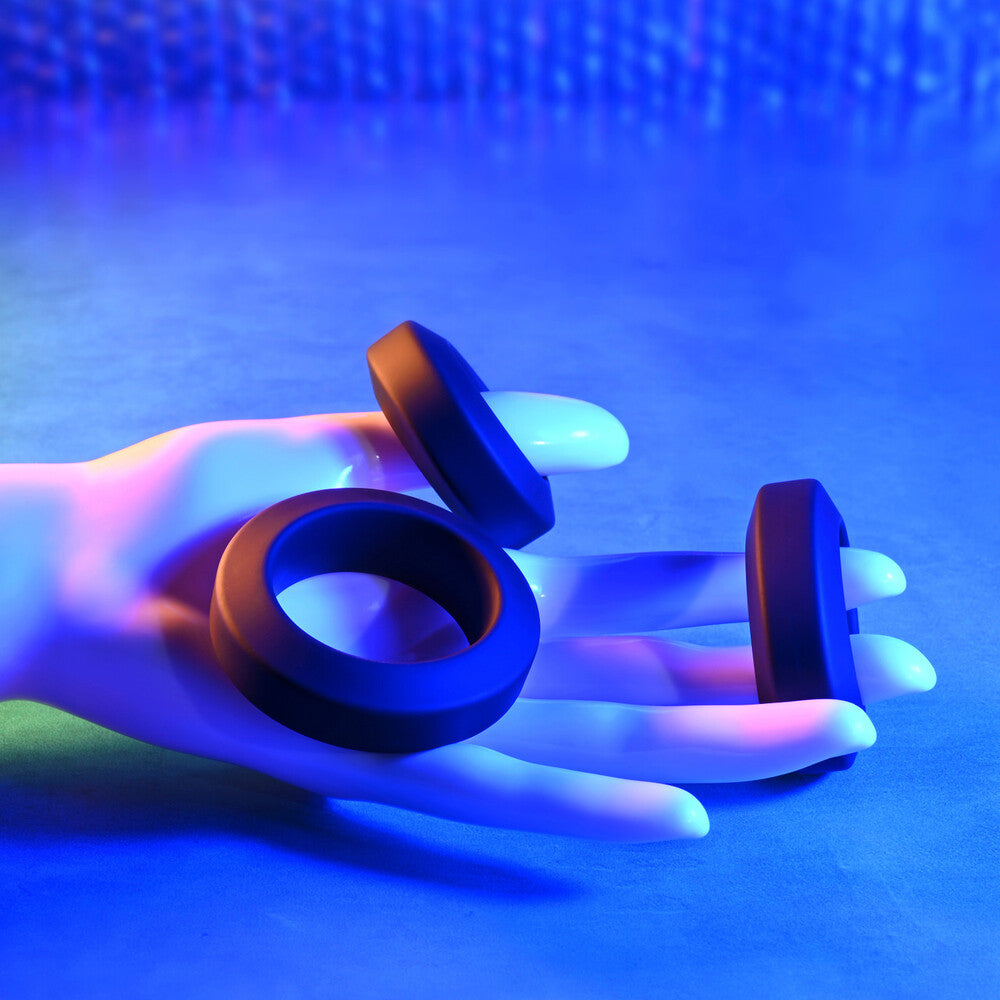 Adam And Eve 3 Piece Cockring Set|Detail View|"surface detail - detail view"