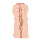 Adam And Eve Adams Tight Stroker With Massage Beads|Detail View|"surface detail - detail view"