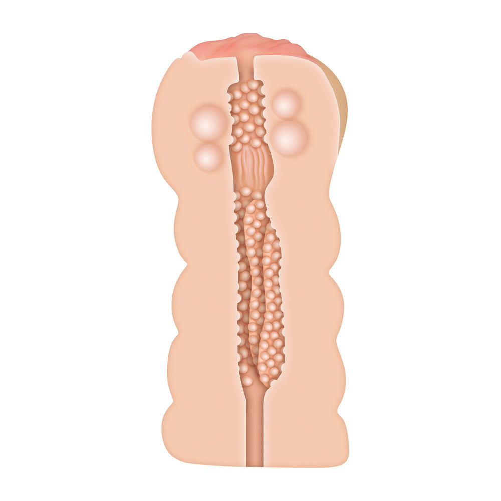 Adam And Eve Adams Tight Stroker With Massage Beads|Detail View|"surface detail - detail view"