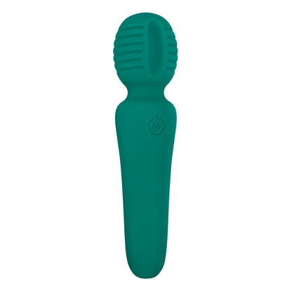 Adam And Eve Petite Private Pleasure Wand Green|Side|"green petite wand massager - side view"