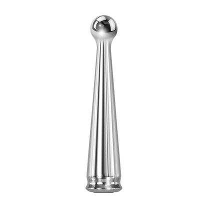Adam-And-Eve-Tease-Me-Rechargeable-Metal-Vibrator|Front View|"premium metal massager-front view"