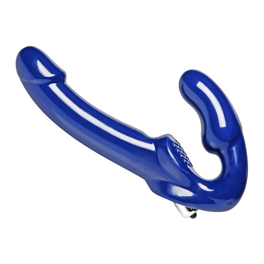 XR Revolver II Vibrating Strapless Strap On Dildo|Front View|"revolver design - front view"