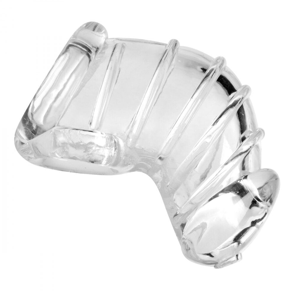 Master Series Detained Soft Body Chastity Cage|Front View|"soft cage system-front view adult toys direct"|