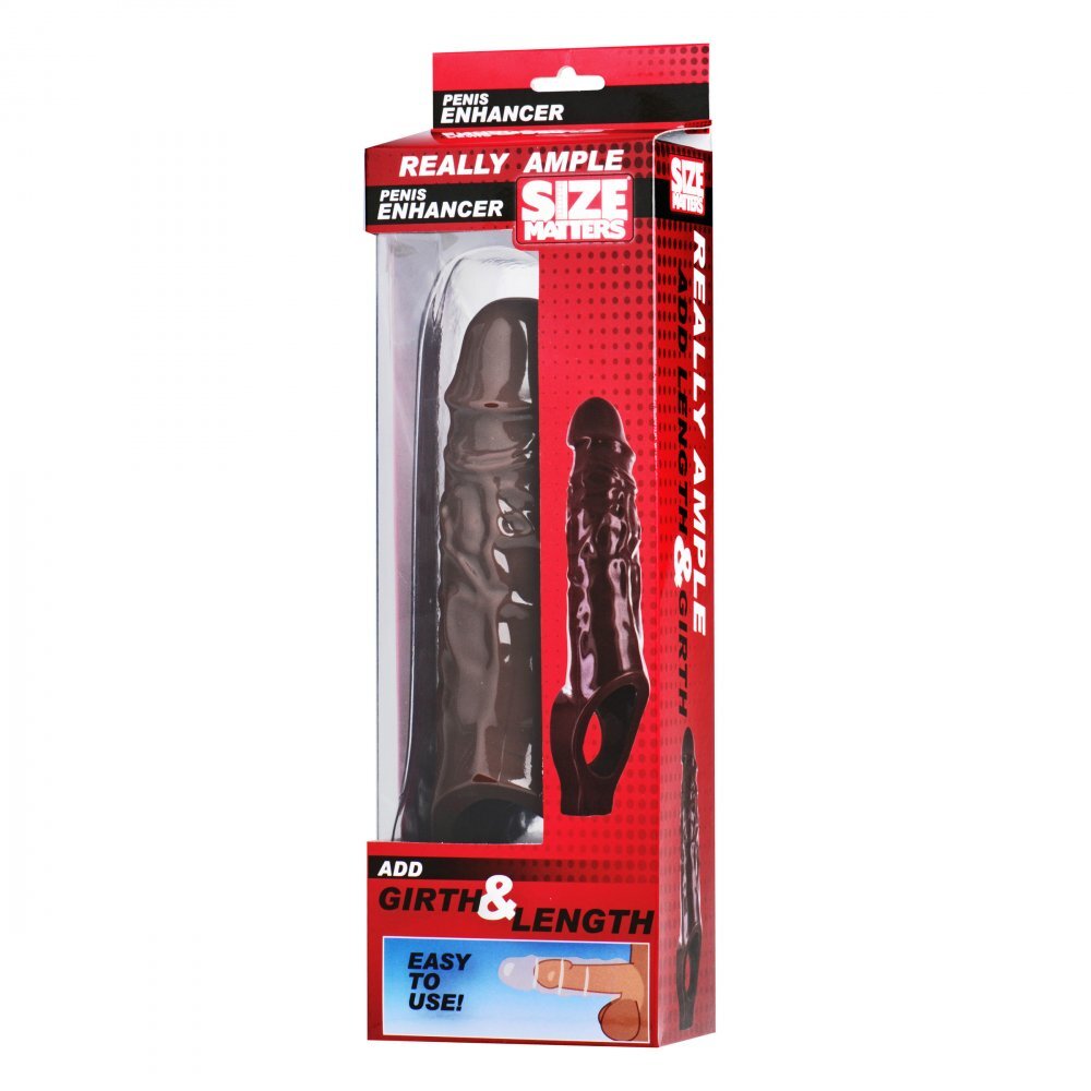 Size Matters Really Ample Penis Enhancer Brown|Detail View|"surface detail - detail view"