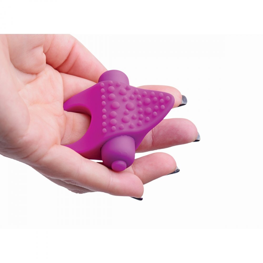 XR Frisky Versa Tingler Finger Vibe And Clit Stim | Detail | "precision control panel - detail view"