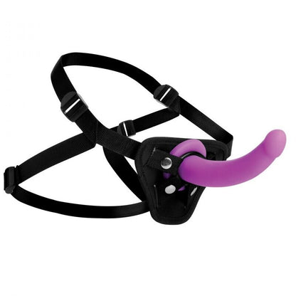 XR Navigator U Strap On GSpot Dildo And Harness|Front View|"gspot design - front view"