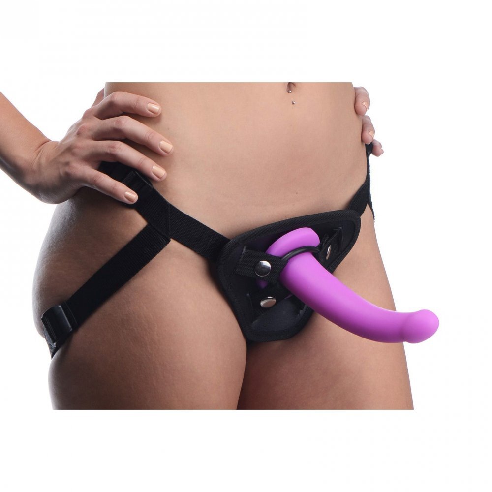 XR Navigator U Strap On GSpot Dildo And Harness|Back View|"quality build - back view"