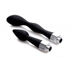 Clean Stream Silicone Enema Attachment Set|Side View|"set detail-side view adult toys direct"|