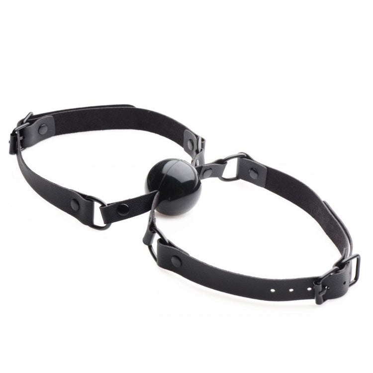 Master Series Doppleganger Silicone Double Mouth Gag|Front View|"double gag-front view"|