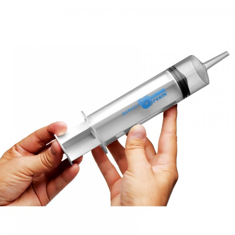 Clean Stream Enema Syringe 150ml|Side View|"syringe detail-side view adult toys direct"|