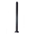 XR Hosed 19 Inch Ribbed Anal Snake Dildo|Front View|"ribbed snake dildo - front view"