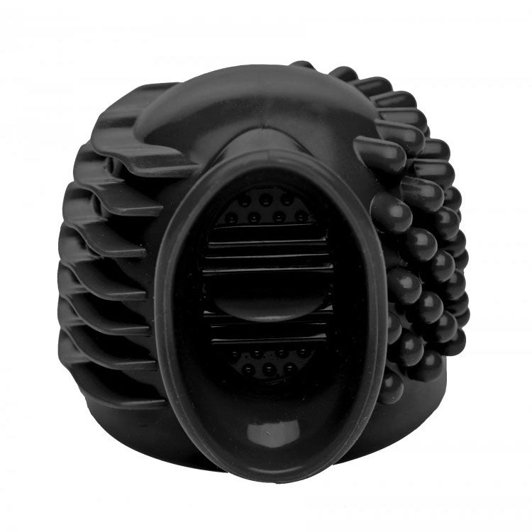 Master Series ThunderGasm 3 in 1 Silicone Wand Attachment|Side|"3-in-1 silicone attachment - side view"