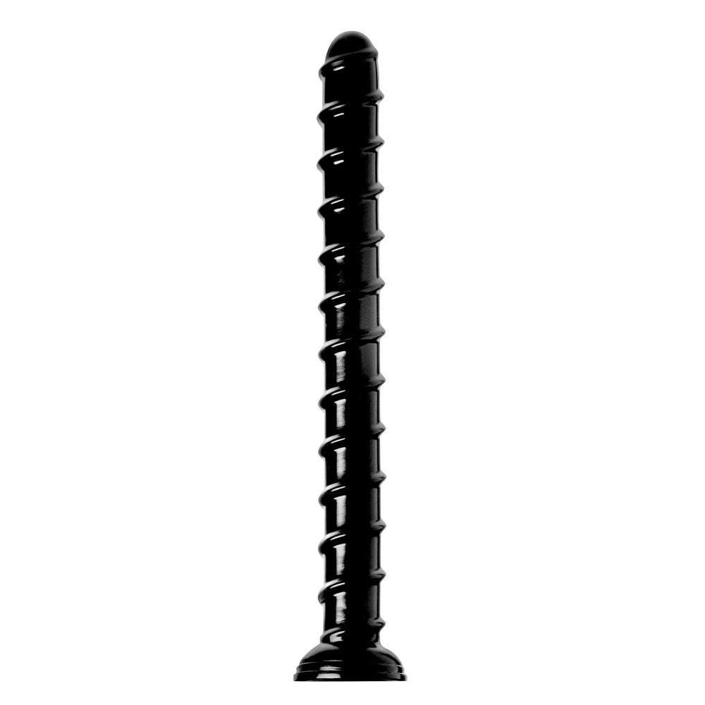 XR Hosed 18 Inch Swirl Anal Snake Dildo|Front View|"swirl snake dildo - front view"