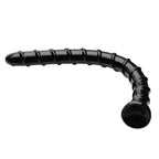 XR Hosed 18 Inch Swirl Anal Snake Dildo|Side View|"swirl snake dildo - side view"