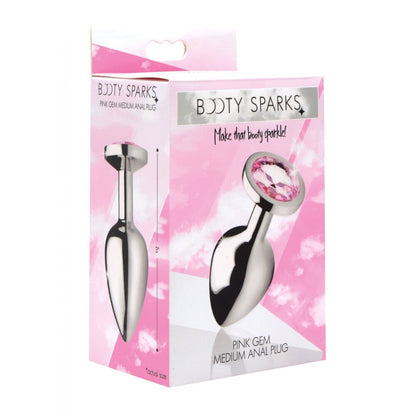 XR-Booty-Sparks-Pink-Gem-Medium-Anal-Plug|Set View|"complete kit-set view"