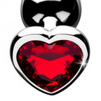 XR-Booty-Sparks-Red-Heart-Medium-Anal-Plug|Detail View|"product features-detail view"