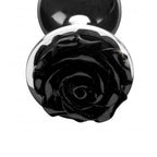 XR-Booty-Sparks-Black-Rose-Anal-Plug-Small|Detail View|"product features-detail view"