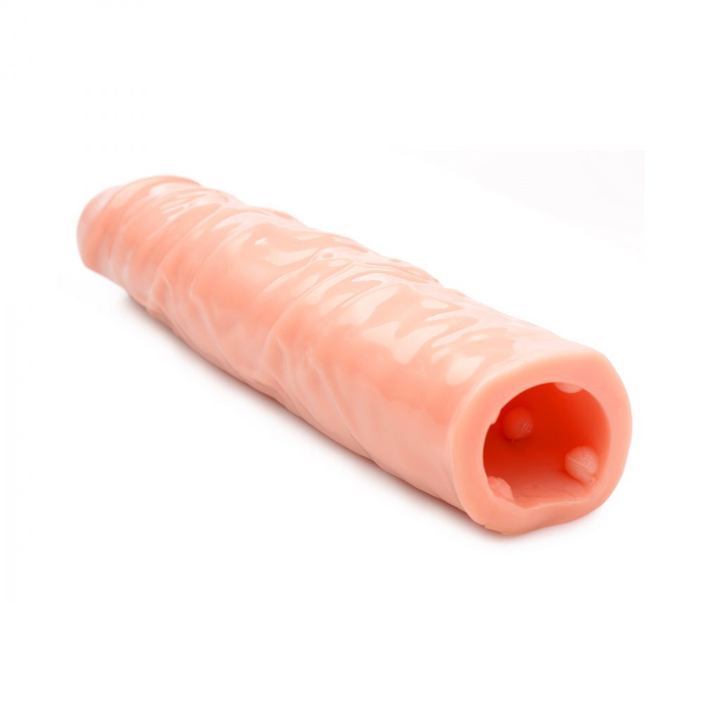 Size Matters 3 Inch Flesh Penis Enhancer Sleeve|Side View|"sleeve detail - side view"